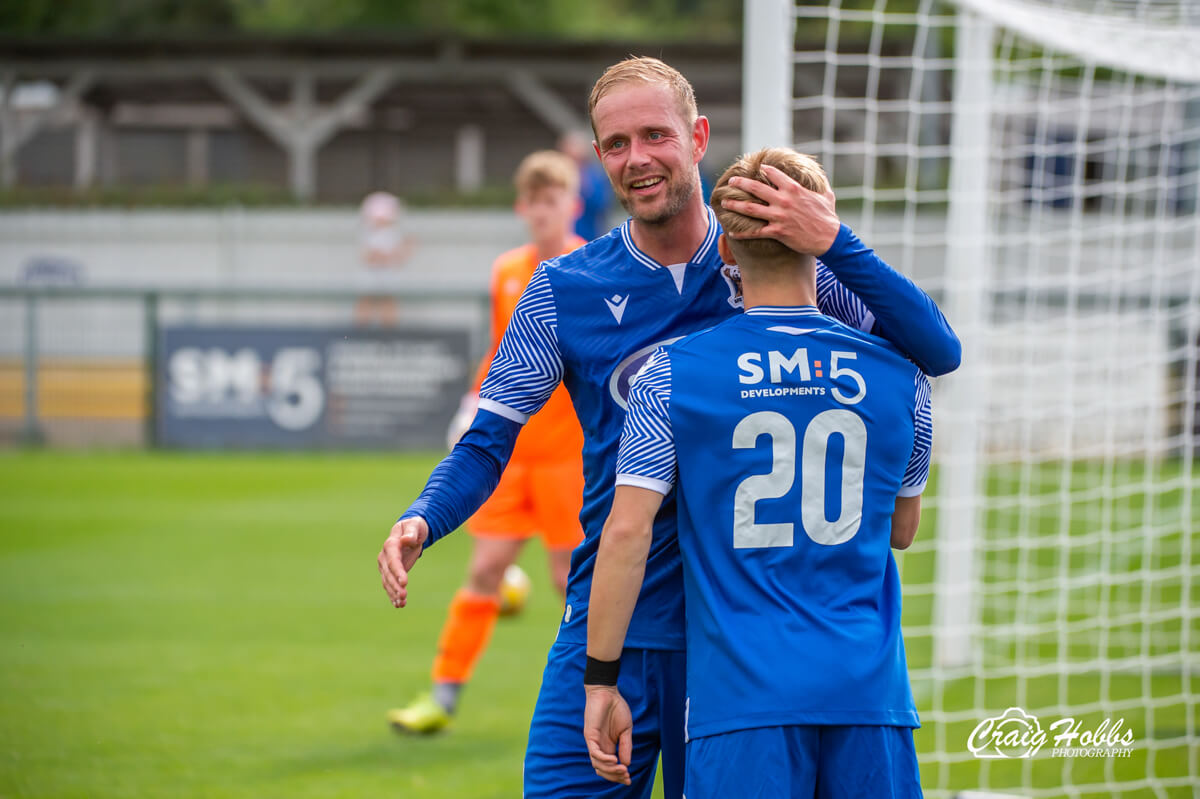 Scott Rendell_Owen Pelham-20_Goal Celebration_AFC Totton vs Hamworthy United_Pre-Season-7_Sat29Jul2023.jpg