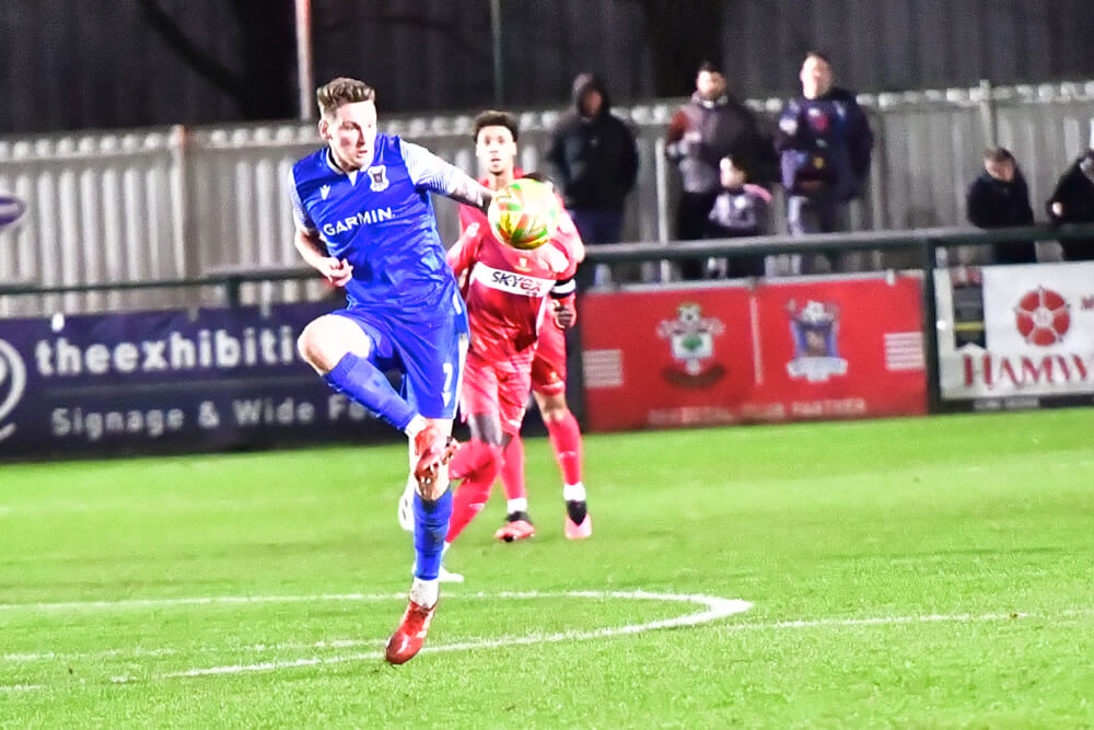 008 Totton Joseph Oastler during the AFC Totton vs Hayes & Yeading Southern Premier Match on 19-12-2023 .jpg