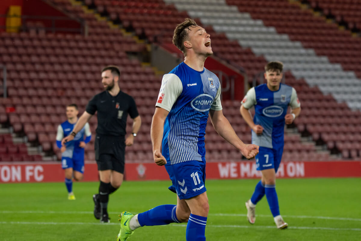 Lewis Waterfield-GOAL CELEBRATION_AFC Totton vs Folland Sports_St Marys Stadium_SSC Final_Thu05May22.jpg