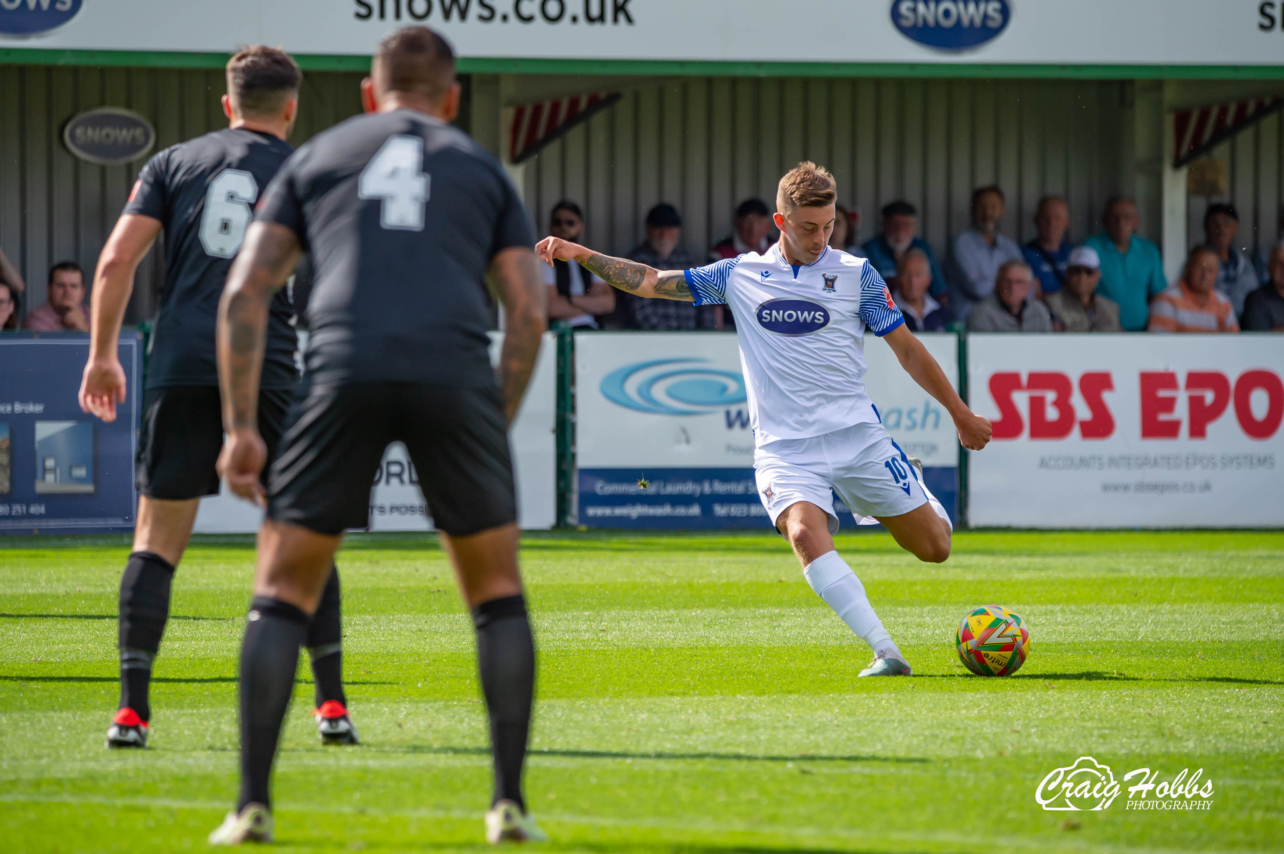 Ethan Taylor strike_AFC Totton V Sholing FA Cup 1st Round Qualifying.jpg