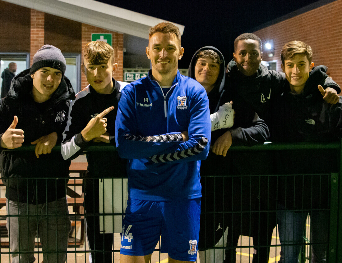 Brett Williams with AFC Totton PDA Academy Boys.jpg