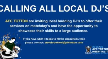 AFC Totton Calling All Local DJ's