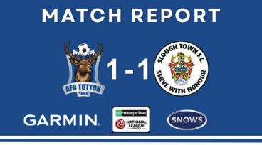 AFC Totton Play Out 1-1 Draw At Home Against Slough
