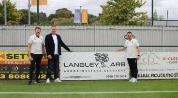 Langley Arb Become Back Of Shirt Sponsor For Next Three Years